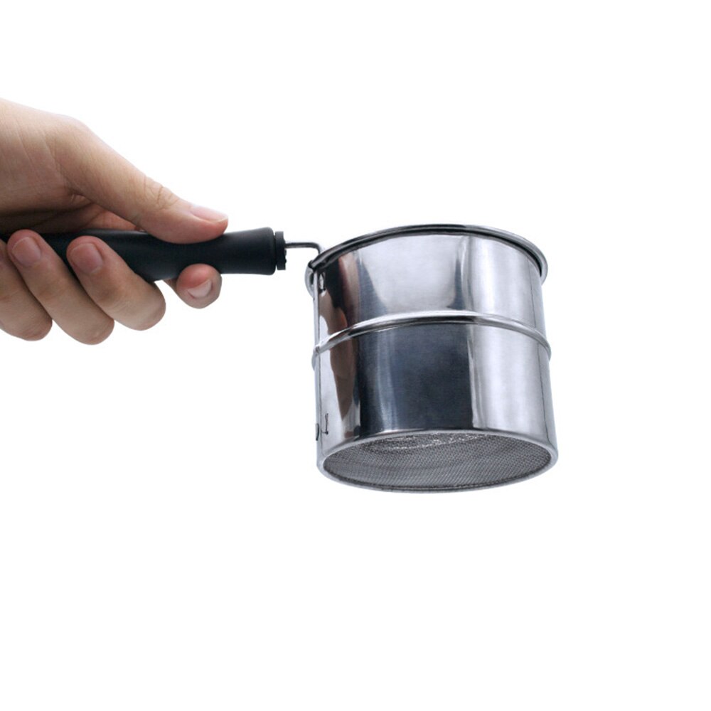 Handheld Flour Sieve Stainless Steel Icing Sugar Mesh Sifter Baking Tool Flour Sieve Kitchen Gadget Bakeware Accessories