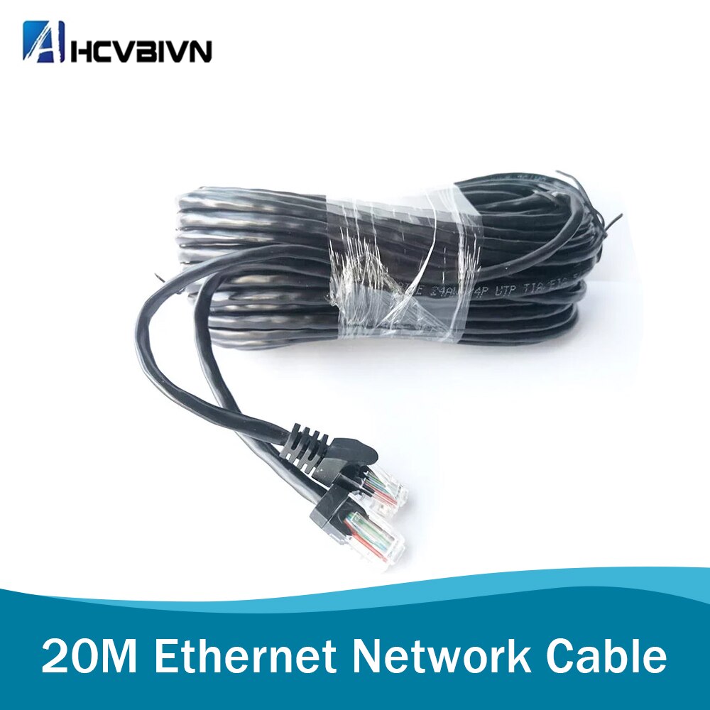 20M 65ft Cat5 Ethernet Netwerk Kabel RJ45 Patch Outdoor Waterdichte Lan Kabel Draden Voor Cctv Poe Ip Camera Systeem