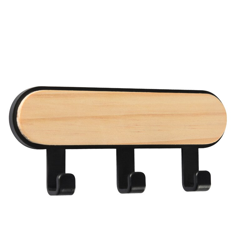 Ganchos decorativos de madera para pared, colgador de abrigos, bufanda, bolsa, organizador de accesorios de cocina, estante de almacenamiento para decoración del hogar detrás de la puerta, 1 unidad: Caqui oscuro