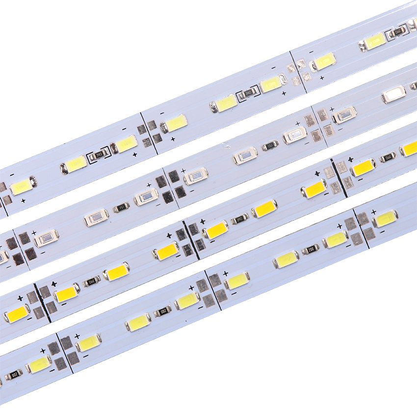 10 stks/partij 12 V Harde LED strip aluminium bar licht SMD 8520 4014 5630 led strip licht 50 cm 36 leds 72 leds Koud wit