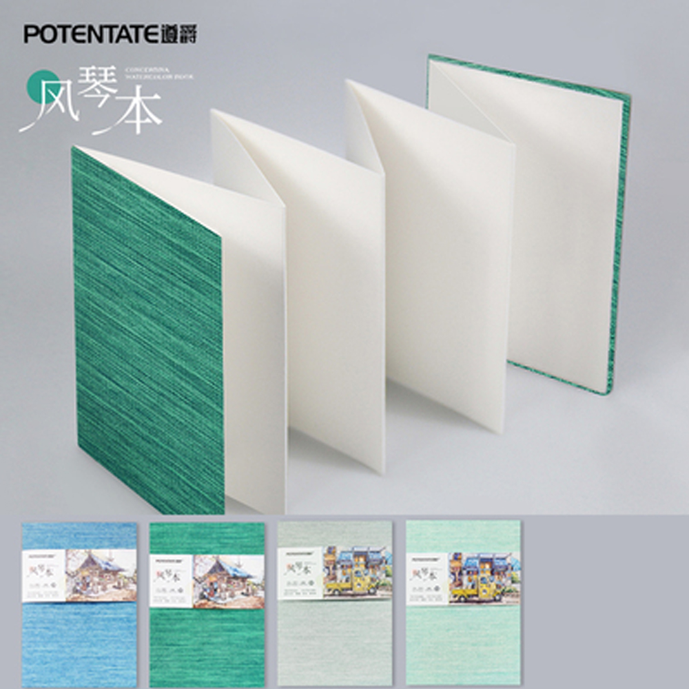 SeamiArt Potentate 100% algodón 300gsm acuarela almohadilla de dibujo doblada cuaderno de bocetos de órgano papel de prensa en fría