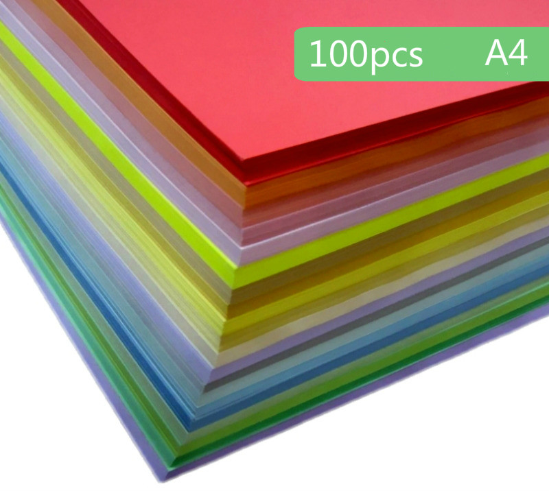 Multi-color Marie A4 kleur kopiëren printpapier origami 80g kinderen handgemaakte papier 100 stks/partij