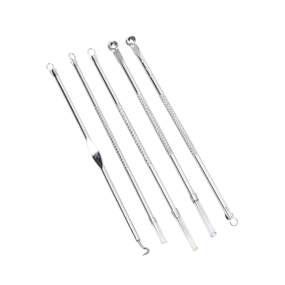 Electric Blackhead Suction Device with 5 in 1 Pimple Zit Comedone Extractor Tool Acne Removal Kit Blackhead Remover