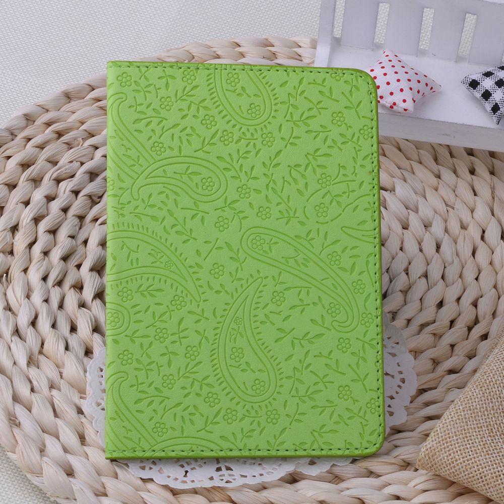 Ladies Cute Lavender Leather Passport Cover Holder Women Thin Travel Passport Leather Case: 06