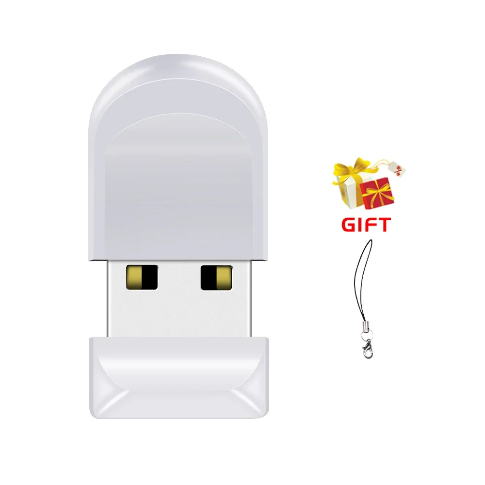 Super Mini USB Flash Drive 128GB Free Chian Memory Stick Business Pen Drive 64GB High Speed Pendrive 32GB U Disk: WHITE / 120GB