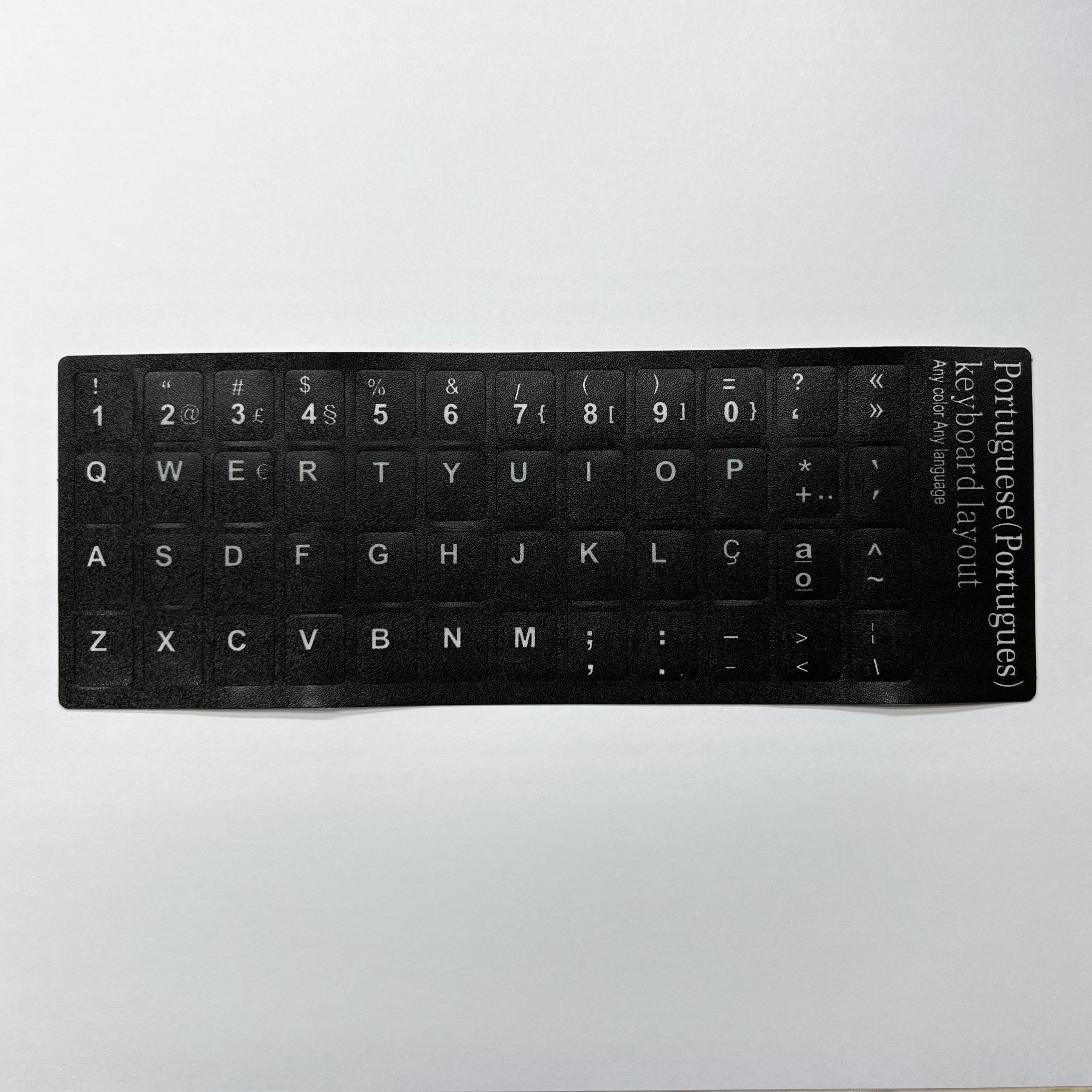 English Spanish Italian Korean French Deutsch Keyboard Stickers Frosted PVC Language Keyboard Sticker For Laptop Desktop PC: GRAY