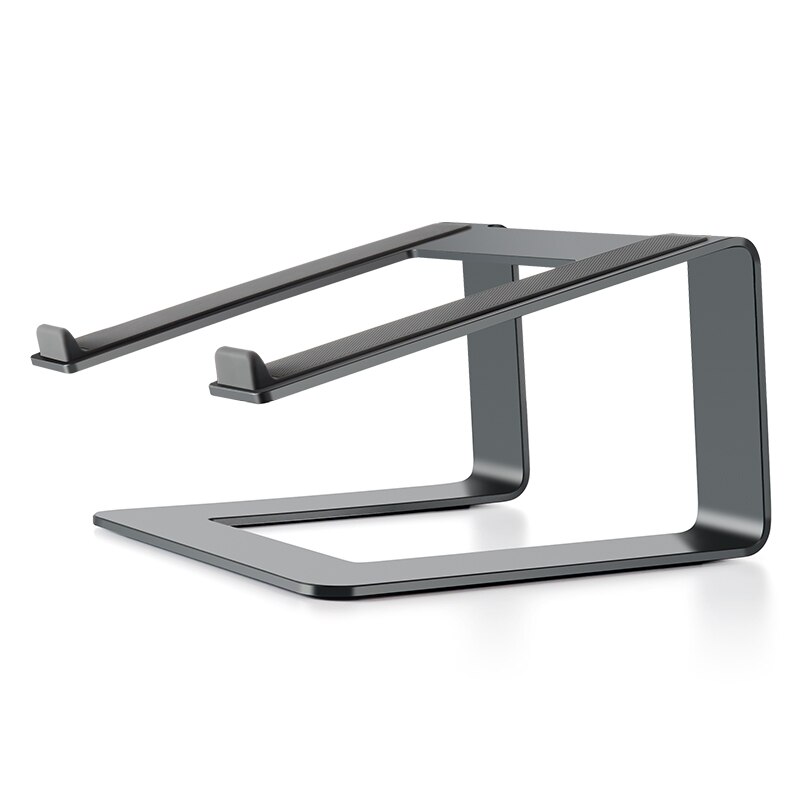 Alle metal bærbar stativ base notebook støtte stativ holder til macbook air pro imac beslag computertilbehør riser bordstigning: Grå
