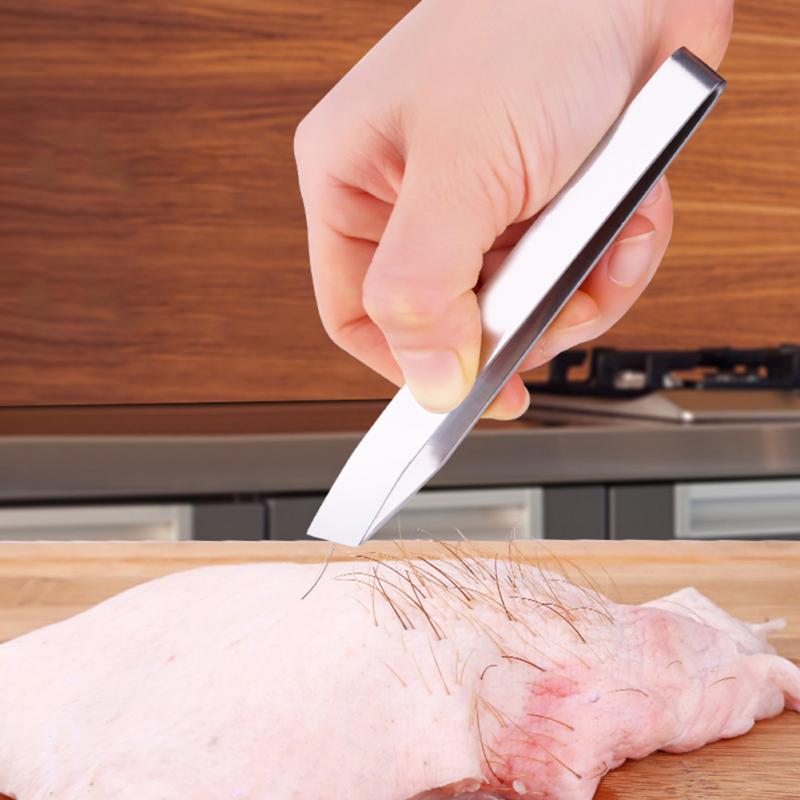 2 tipos de alicates removedor de hueso de pescado de acero inoxidable pinzas de pinza utensilios de recogida cocina pinzas de cocina