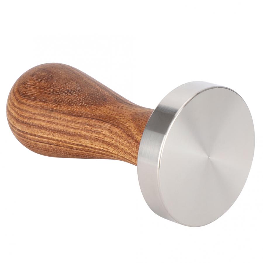 Coffee Tools 51mm Stainless Steel Wood Handle Coffee Tamper Coffee Powder Pressing Tamping Tool for Home Use