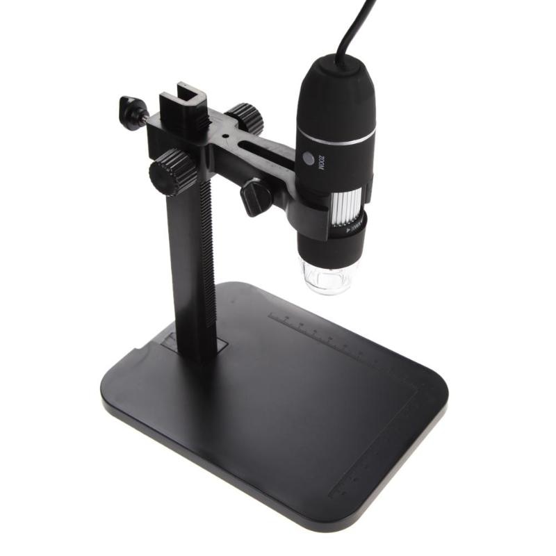 Microscopio Digital USB 1000X 800X 8 LED 2MP, endoscopio electrónico con Zoom, lupa de cámara + soporte de elevación, herramientas
