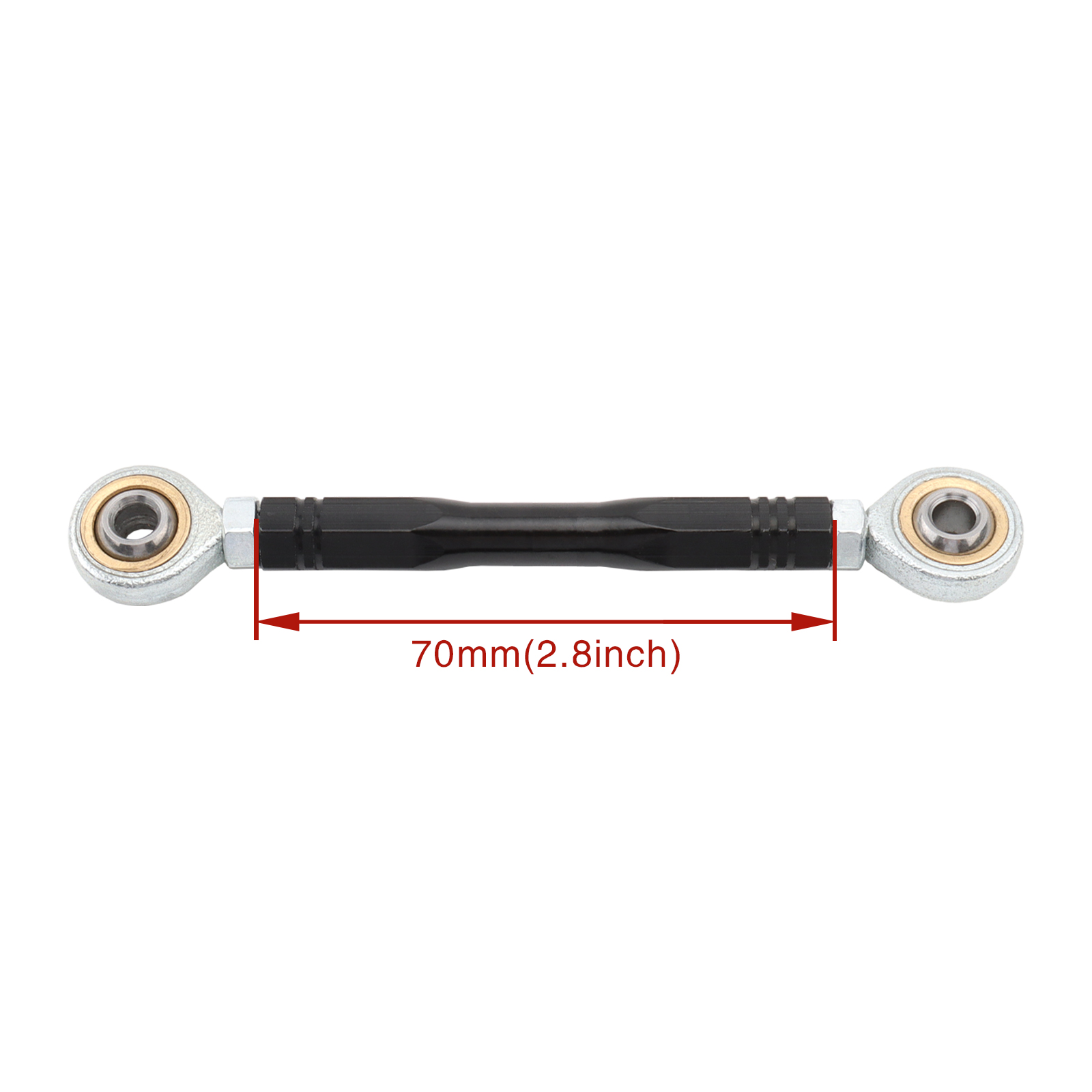 Varilla de palanca de cambios de motocicleta, 40mm-280mm, para Harley, Yamaha, Kawasaki, Honda, Suzuki, Aprilia, Benelli, BMW, Buell, Ducati, Universal: Negro