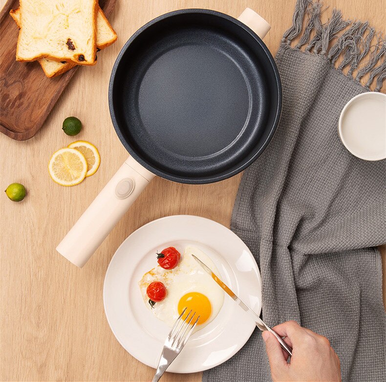 220V 1.5L Electric Cooking Pot Non-stick Inner Multi Cooker Household Electric Frying Pan Pot Cooker