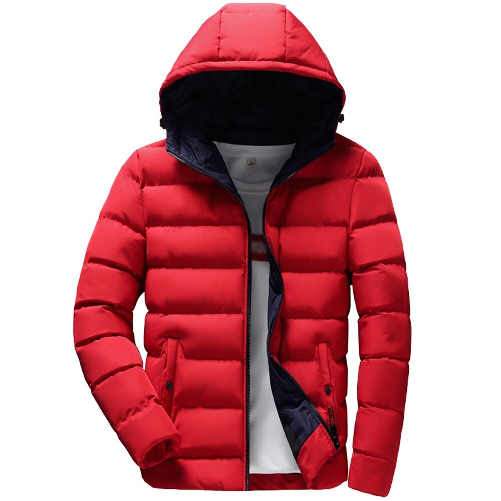 M -4xl miesten takki miesten vaatteet pojat rento lämmin hupullinen talvi vetoketju takki ulkovaatteet takki toppi  h111604