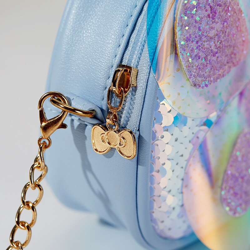 Koreaanse Leuke Kleurrijke Vlinder Kids Crossbody Bag Meisje Peuter Mini Pu Messenger Bags Schoudertas Portemonnee