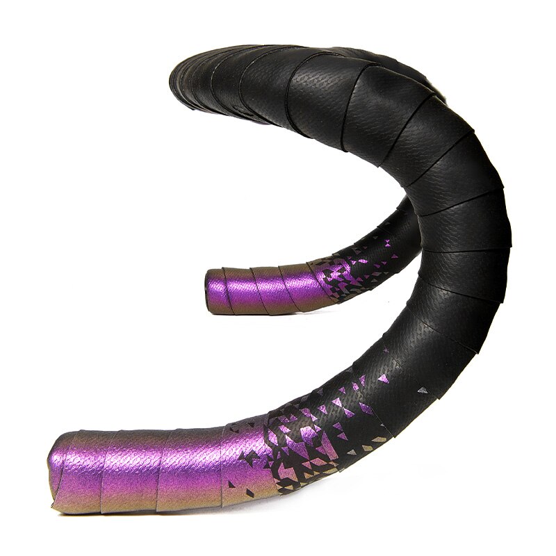 Liteskin-Cinta de manillar para bicicleta de carretera, accesorios de Ciclismo de serie de Metal, correa de engranaje Fixie, envoltura de PU EVA perforada: purple