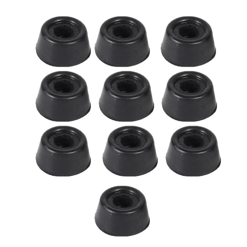 10Pcs Pool Cue Staart Beschermhoes Biljart Rubberen Onderkant Ondersteuning Pad: Default Title