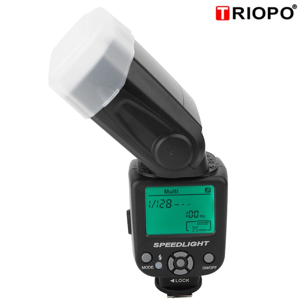Triopo tr -950 flash lys på kamera ekstern speedlite speedlight til canon til nikon flash kamera dslr speedlite