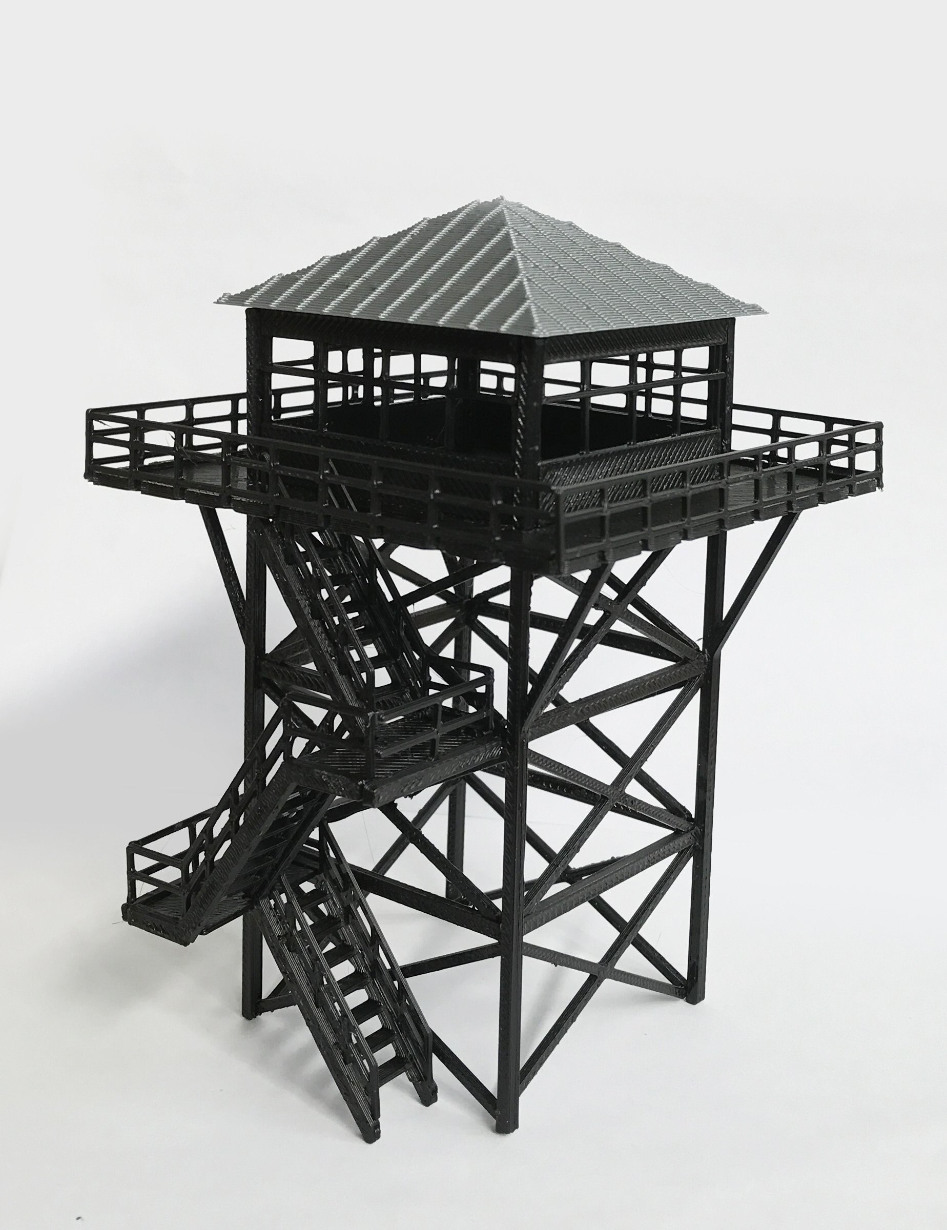 Outland Models Watchtower / Lookout Tower OO HO Scale Railway Scenery Miniature
