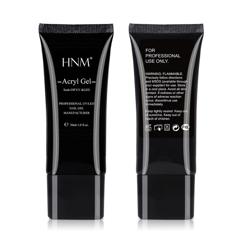 HNM 30ML UV Poly Gel Baumeister Nagel Acryl Gel Verlängerung Acryl Poligel Acrylgel Nagel Formen Aufkleber Stift Pinsel Für näGel Polieren Kunst