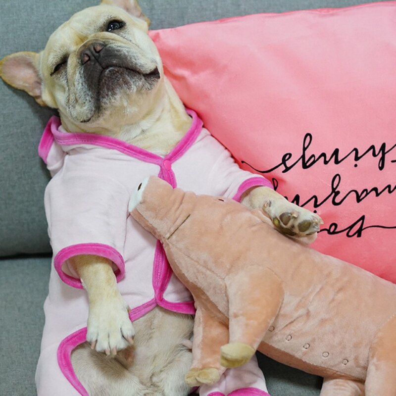 French Bulldog Clothes Autumn Winter Dog Pajamas Jumpsuit Frenchie Dog Clothing Sleepwear Pet Outfit Pyjama Dog Costumes