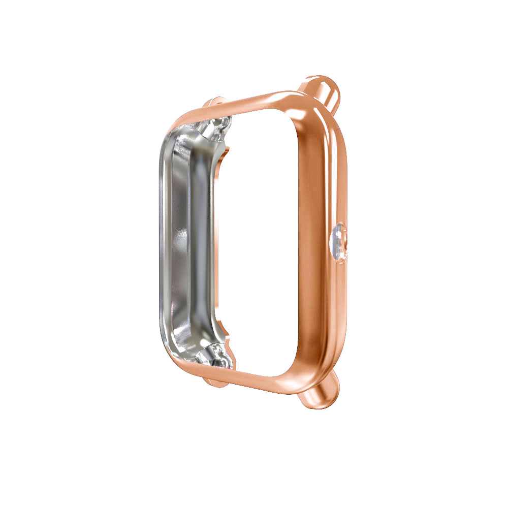 Protection Case for Huami Amazfit GTS2 mini case for Bip/Bip S/Bip lite/bip U Plating TPU Soft Cover Full Screen Protector Shell: Rose Pink  