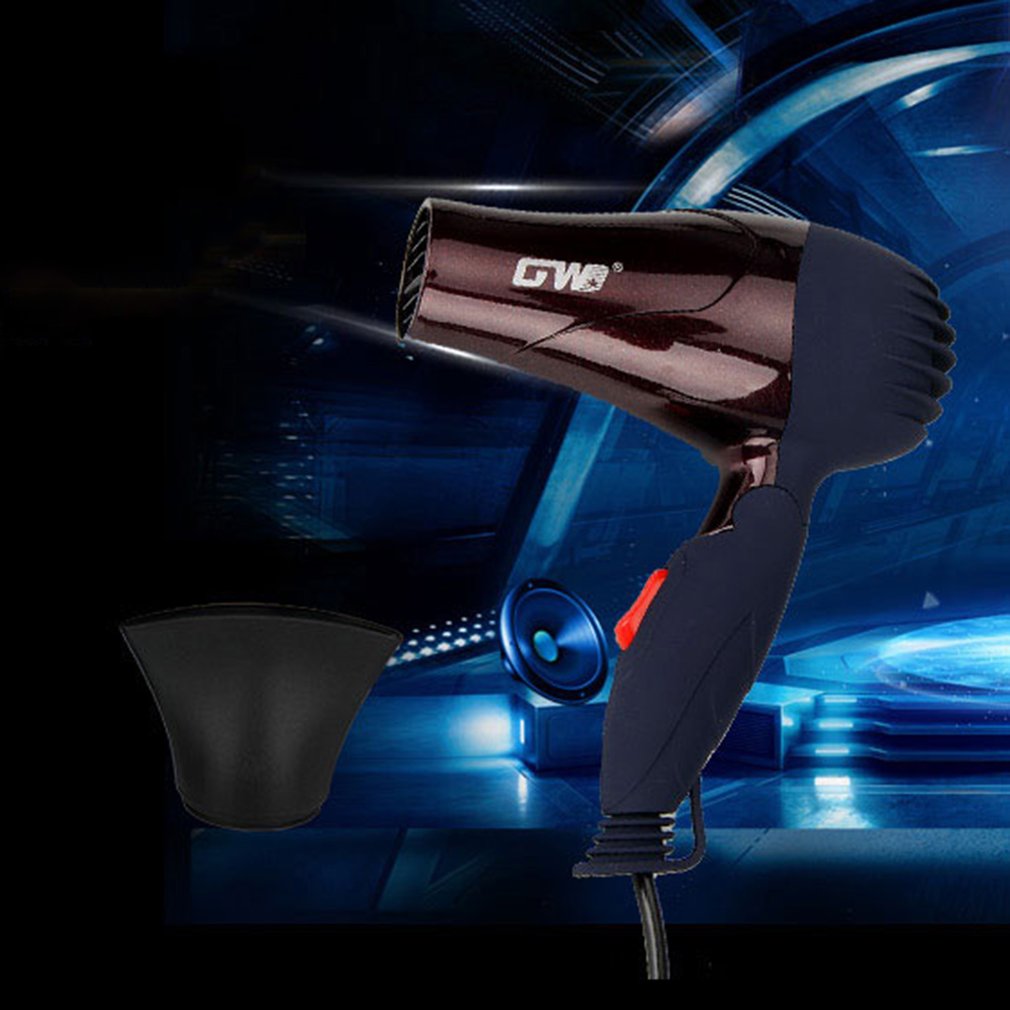 GW-555 1500W Mini Portable Hair Dryer Folding Foldable Low Power School Students Air Blower Compact Traveller Blower