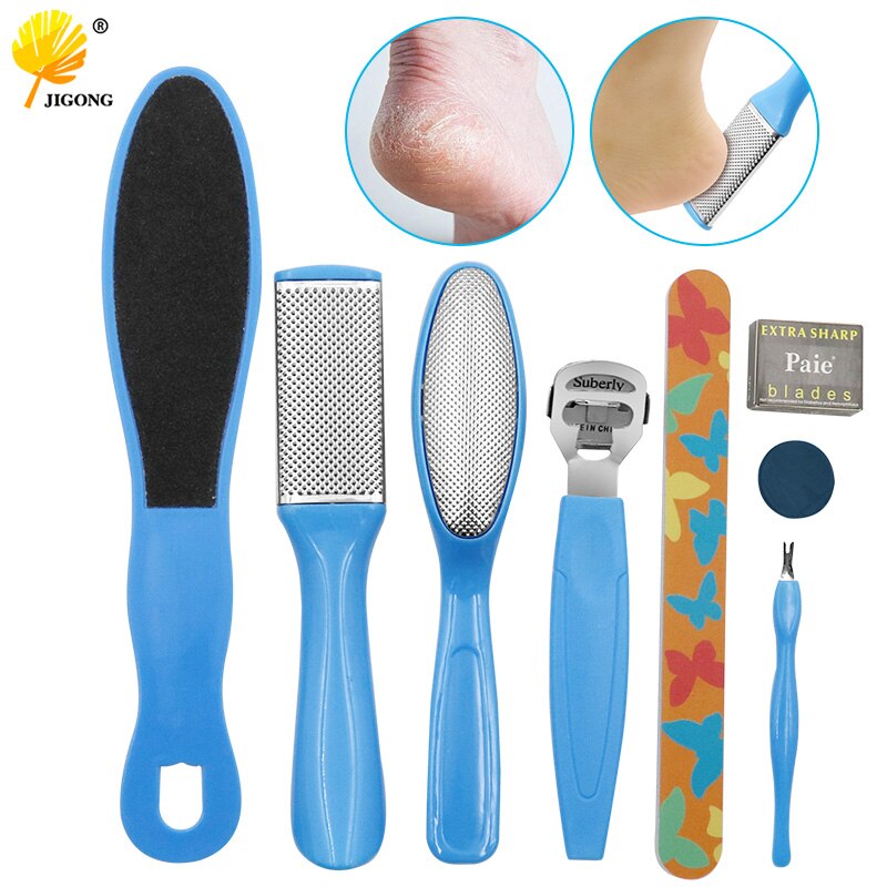 8-in-1 Foot Pedicure Pedicure Kit Foot File File Bone Scraper Used to remove dead skin and soles of feet exfoliating cleanser