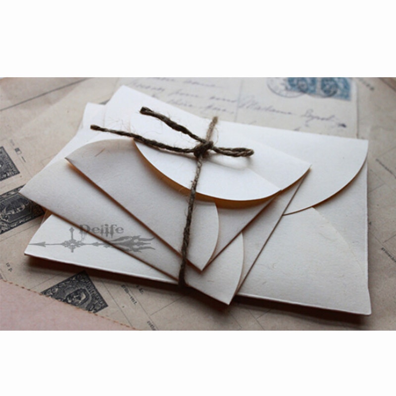 10 Stks/partij Vintage Enveloppen Bruiloft Invatate Envelop Sobres Papel Brief Papier Briefpapier Zakka