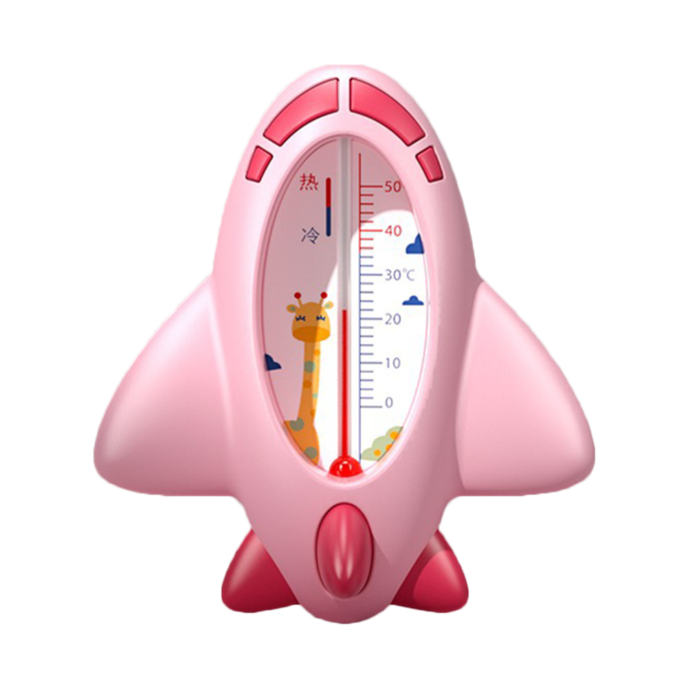 Aereo bambino bagno doccia termometro per acqua sensore di temperatura sicuro per neonati termometro per doccia impermeabile galleggiante: rosa