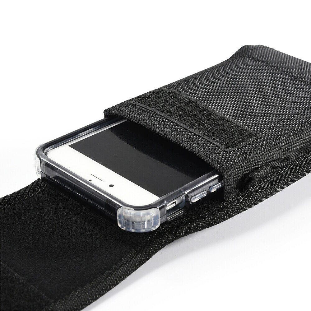 Voor huawei  p40 pro hoesje riemclip tas nylon robuuste holster tas taille telefoonhoesje voor huawei  y7p p40 lite e nova 7 se 5g