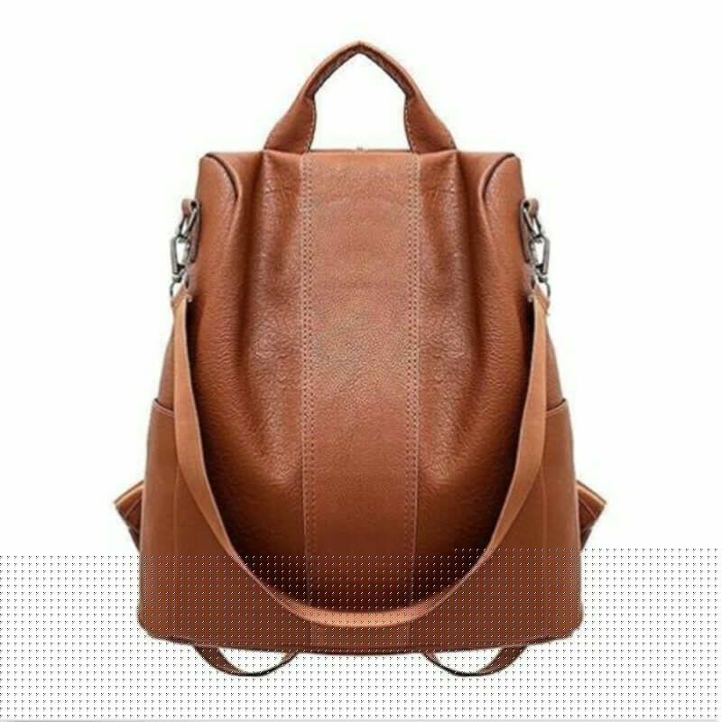 Hirigin Vrouwelijke Anti-Diefstal Rugzak Klassieke Pu Leer Effen Kleur Rugzak Mode Schoudertas Rugzak