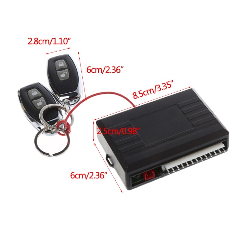 Universele Keyless Entry Systeem Auto Alarm Systemen Apparaat Auto Afstandsbediening Kit Deurslot Voertuig Centrale Vergrendeling En Unlock