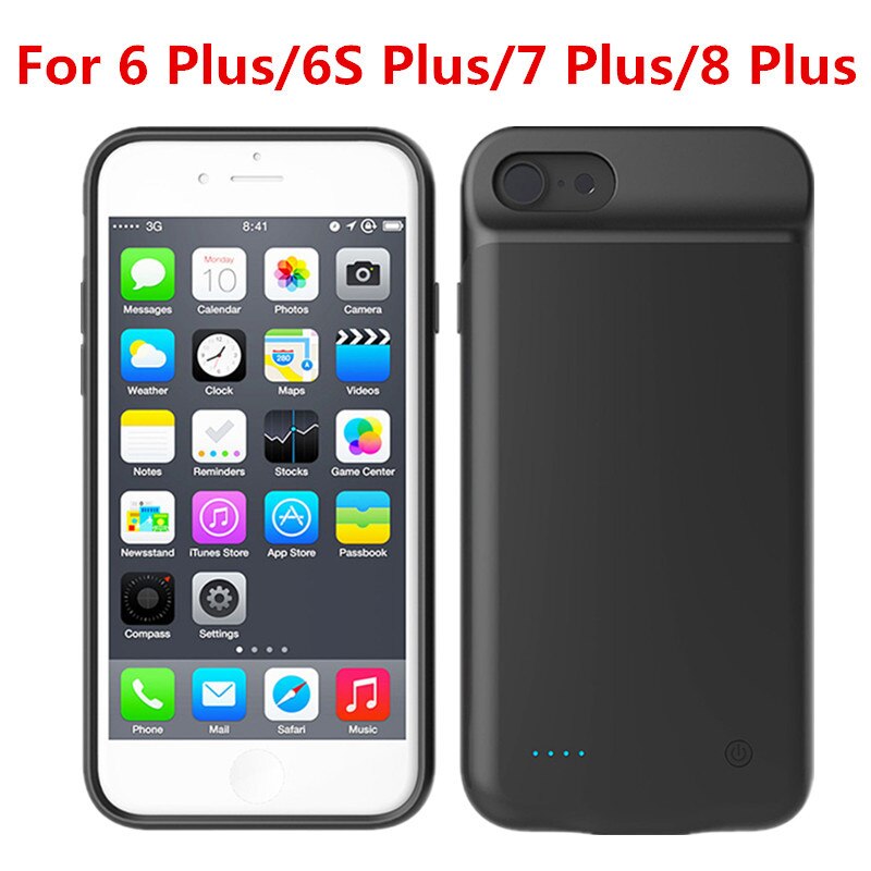 Leioua 4000mah chargeur de batterie étui pour iphone 5 5s 5C Se boîtier chargeur Powerbank étui pour iphone 6 7 8 X Xs Max Xr boîtier de batterie: for iP 6 7 8 Plus
