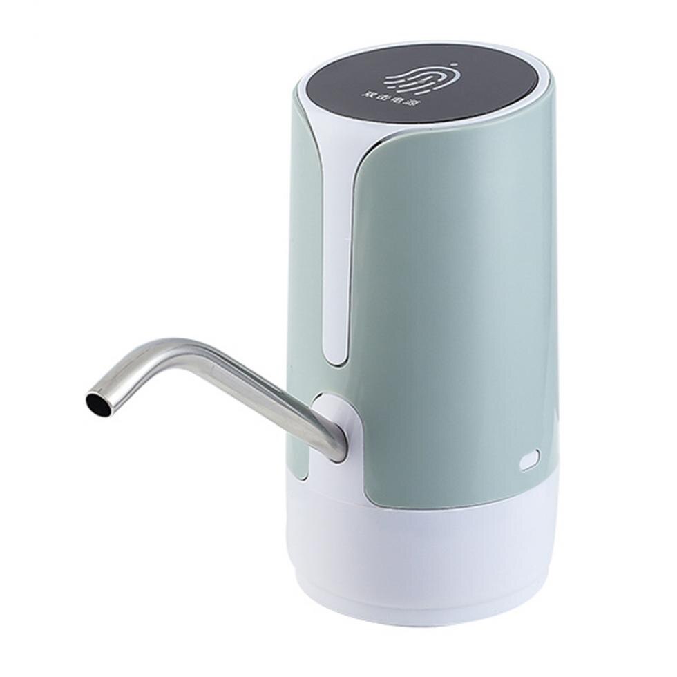 Portable Touch-button Wireless Electric Water Pump with USB Cable and 304 Stainless Steel Tube for 4.5L - 18.9L Barrelled Water