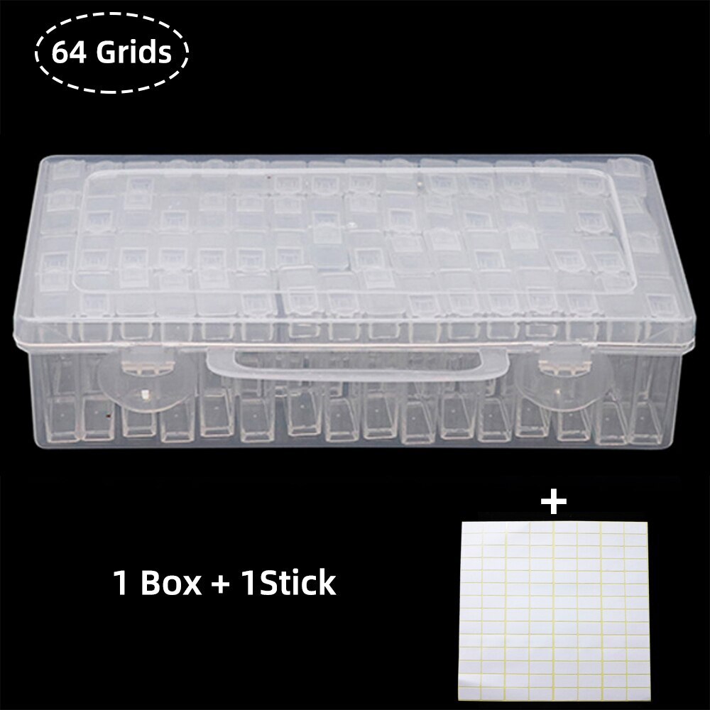 28-fach Aufbewahrungsbox Transparent - Für Schmuck, Nageldesign, Perlen & Kleinteile!