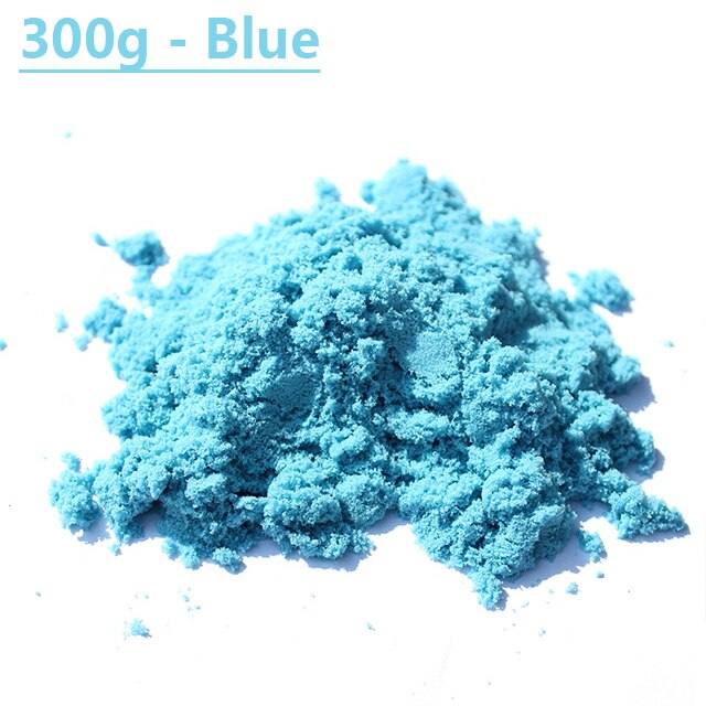 300g/Bag Slime Sand Clay Magic Toys Super Colored Dynamic Sand Indoor Arena Play Sand Clay Kids Toys for Children: 300g-Blue Sand