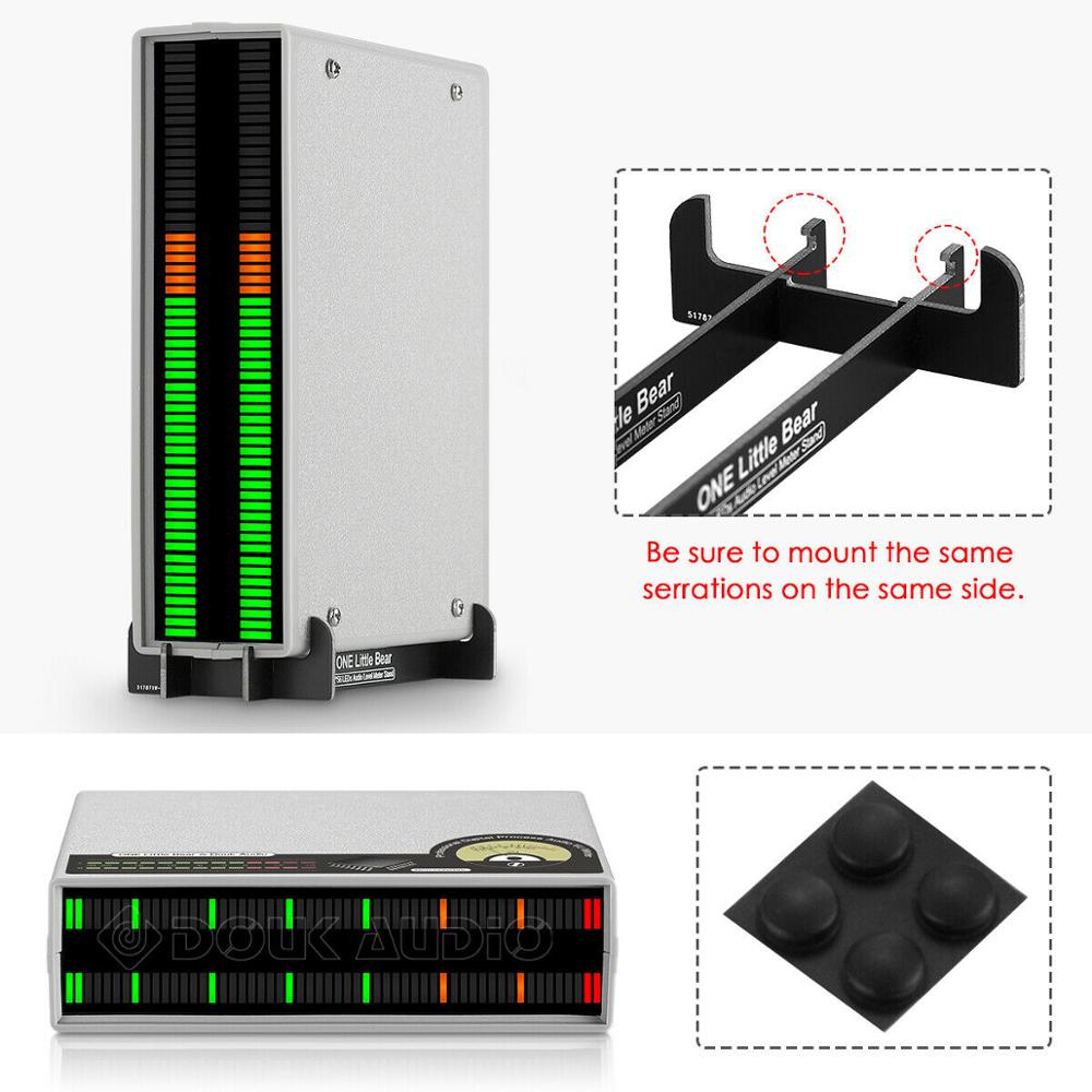 Nobsound 56 Bit MIC LED Musik Audio Spektrum Display Stereo Sound Level VU Meter Audio Lampen für Verstärker