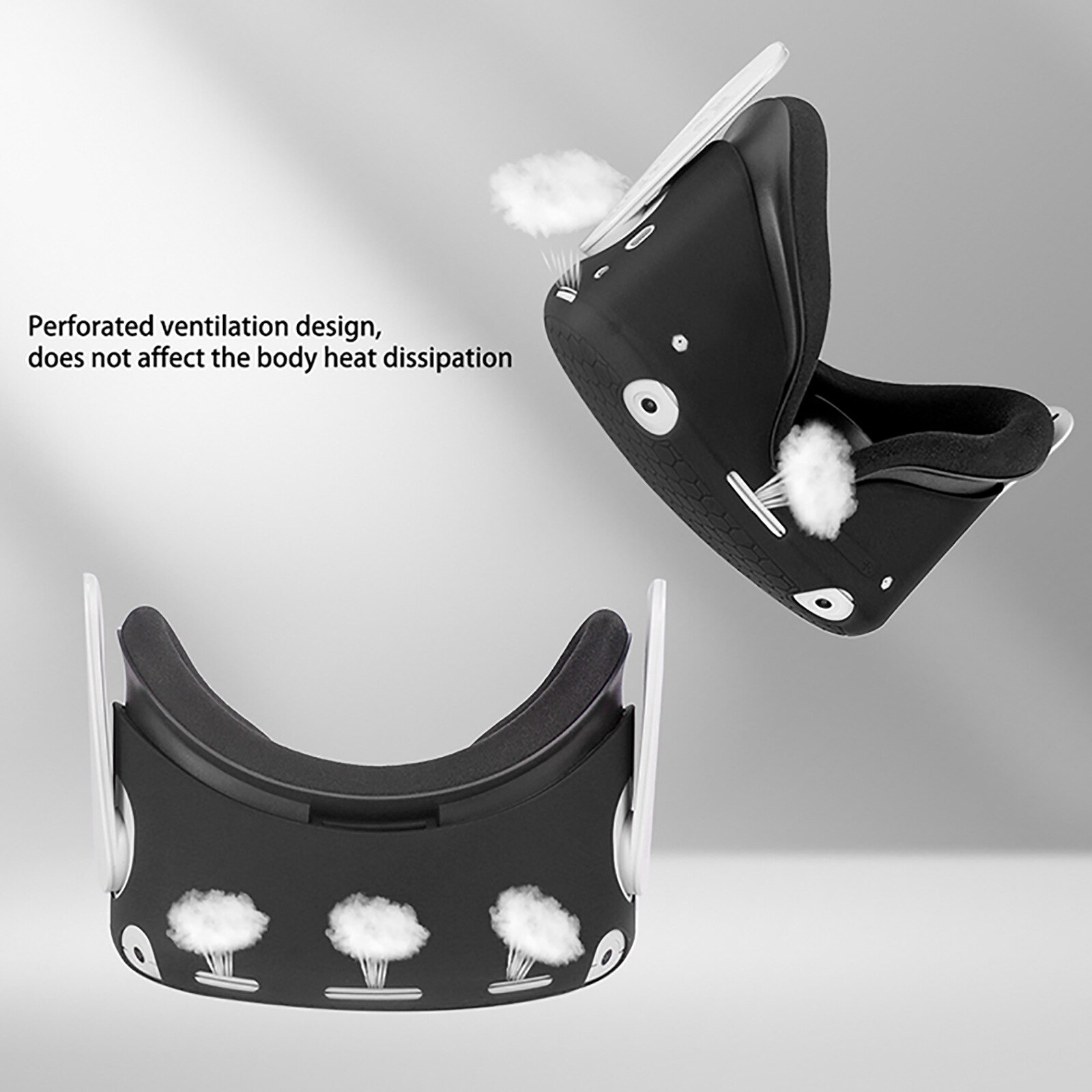 Vr Helm Beschermende Front Cover Voor Oculus Quest 2 Siliconen Anti-Throw Bescherming Shell Voor Oculus Quest 2 Headset accessoires