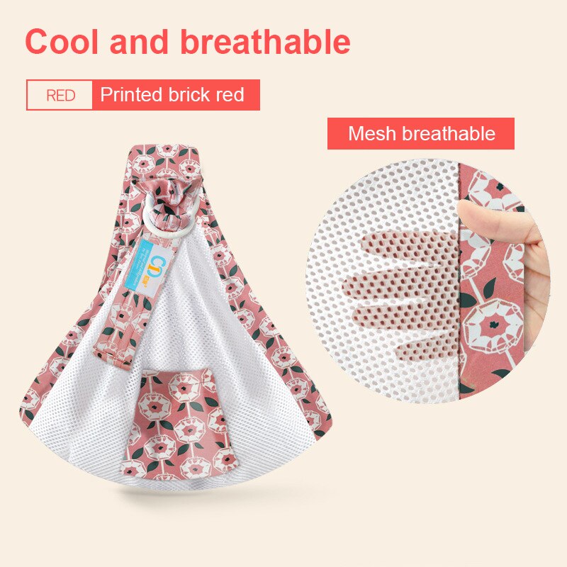Bæresele slynge nyfødt slynge ammebetræk baby wrap skyggeposer spædbørn ammebetræk bæresele mesh stof: Sæt 1