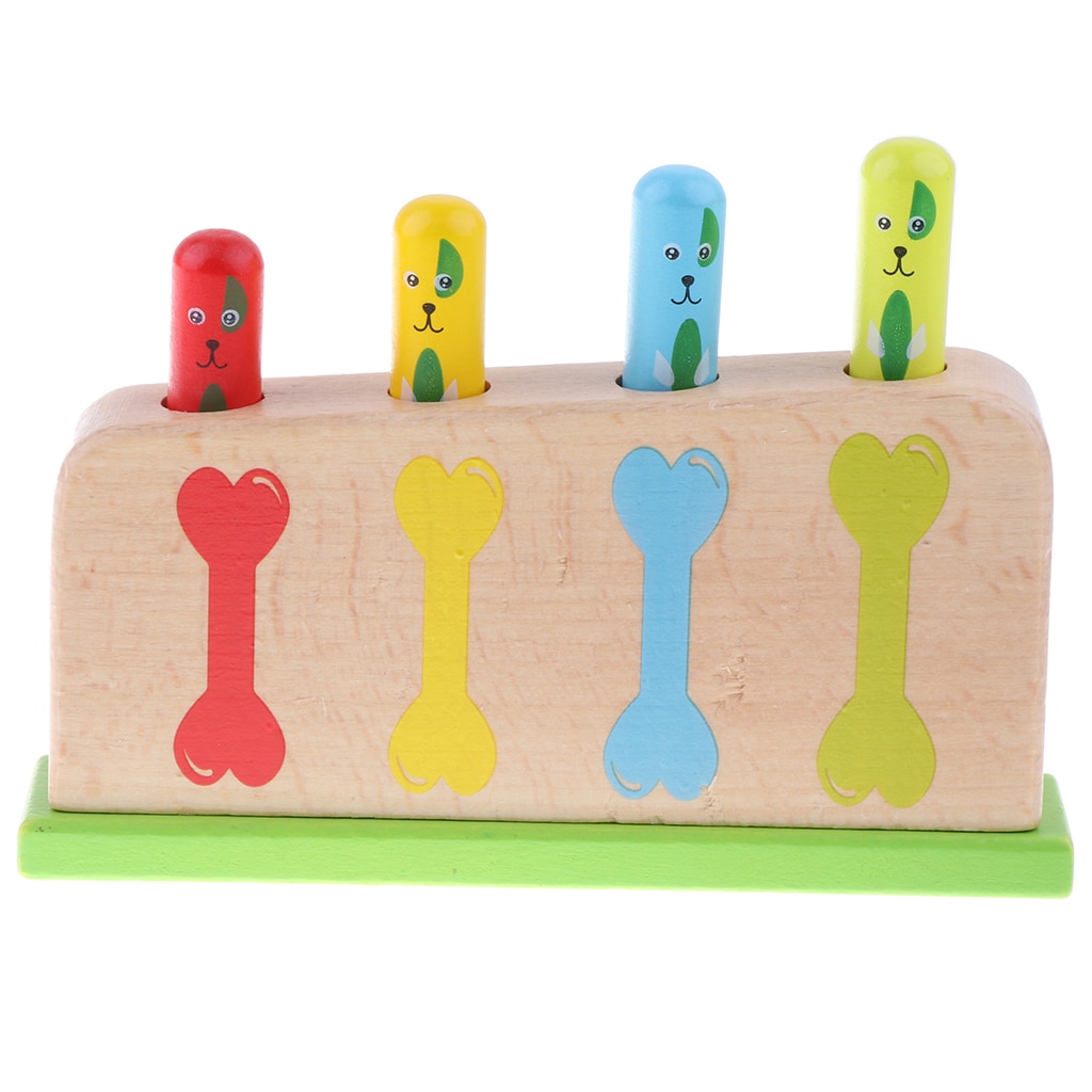Wooden Pop Up Toy Early Educational Toy for Toddlers Baby