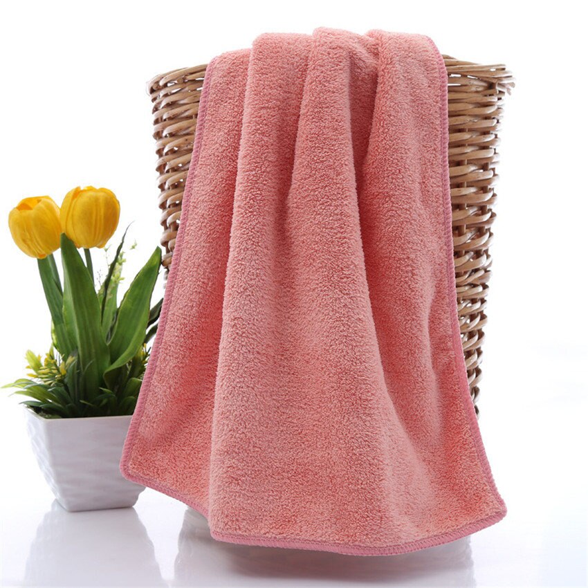 2pcs 33cmx75cm White pink face towel microfiber face towel bathroom Gym Spa sport for home bathroom body towels for adults: Pink