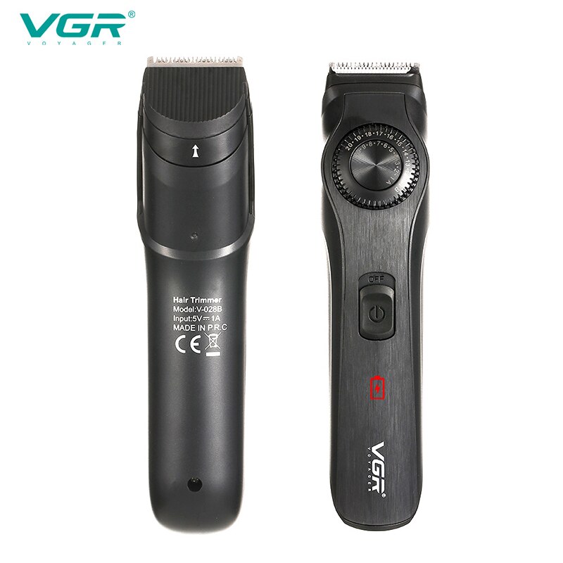 VGR – tondeuse professionnelle pour homme, rasoir Rechargeable pour salon de coiffure et barbe, T9 0mm