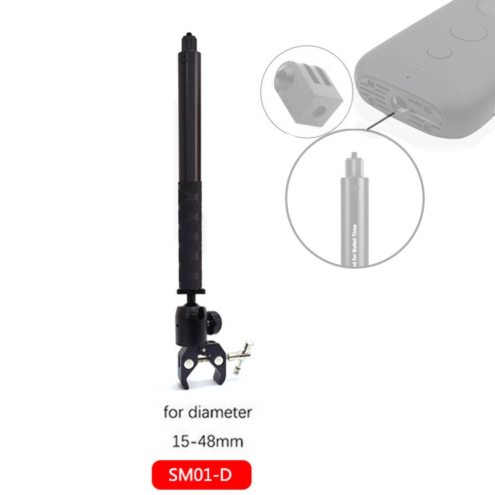TUYU Motorrad Dritten Person Perspektive Lenker Halterung für GoPro DJI Insta360 Ein R X2 Unsichtbare Selfie Stick Zubehör: SM01-D