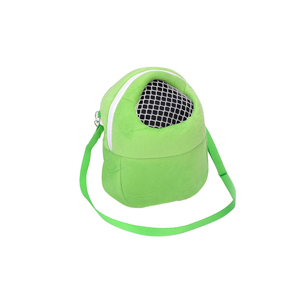 Portable Rabbit Carrier Cage Hamster Chinchilla Travel Bags Guinea Pig Carry Pouch Bag Breathable Small Pet Carry Cage Backpack: L Green