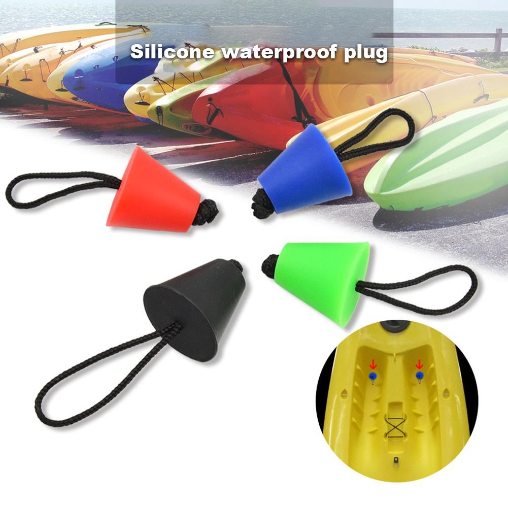4Pcs Kajak Opblaasbare Boot Kano Afvoer Gaten Siliconen Scupper Pluggen Stopper