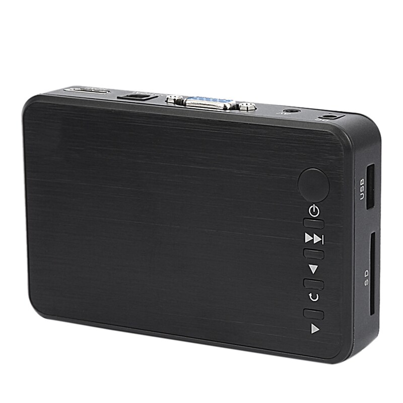 HDMI Hard Disk Player Portable 1080P Full HD Media Player USB2.0 SD Card Player(EU Plug): Default Title