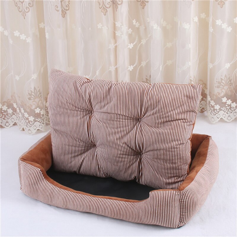 Cama suave para perro, caseta de cama para cachorro peluche acogedor, nido para casa de perro pequeño, mediano y grande, 4 Uds.