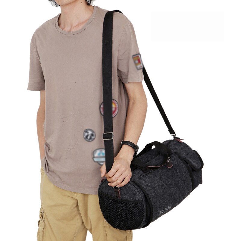 2020 nova grande capacidade dos homens bagagem mão saco de viagem impressão palavra lona do vintage das mulheres tote bolsa ombro bggs malas viagem: black