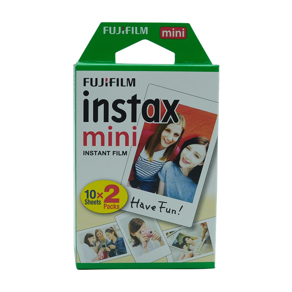 20 feuilles Fujifilm Instax Mini 7s/8/25/90/9 Film blanc bord couleur papier Photo pour appareil Photo instantané FUJI