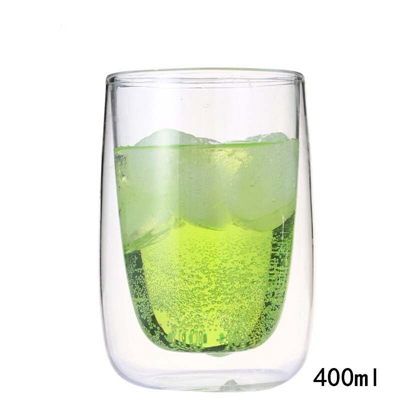 Copas de vino, vaso para beber, whisky, vodka, taza para café, zumo, agua, tazas de té creativas, taza de vidrio con doble fondo para el hogar